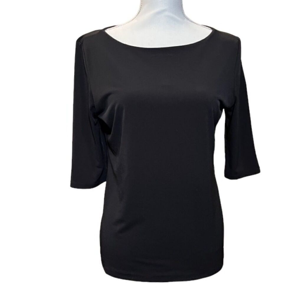 Carmen Marc Valvo Women's‎ Blouse Black Size Large